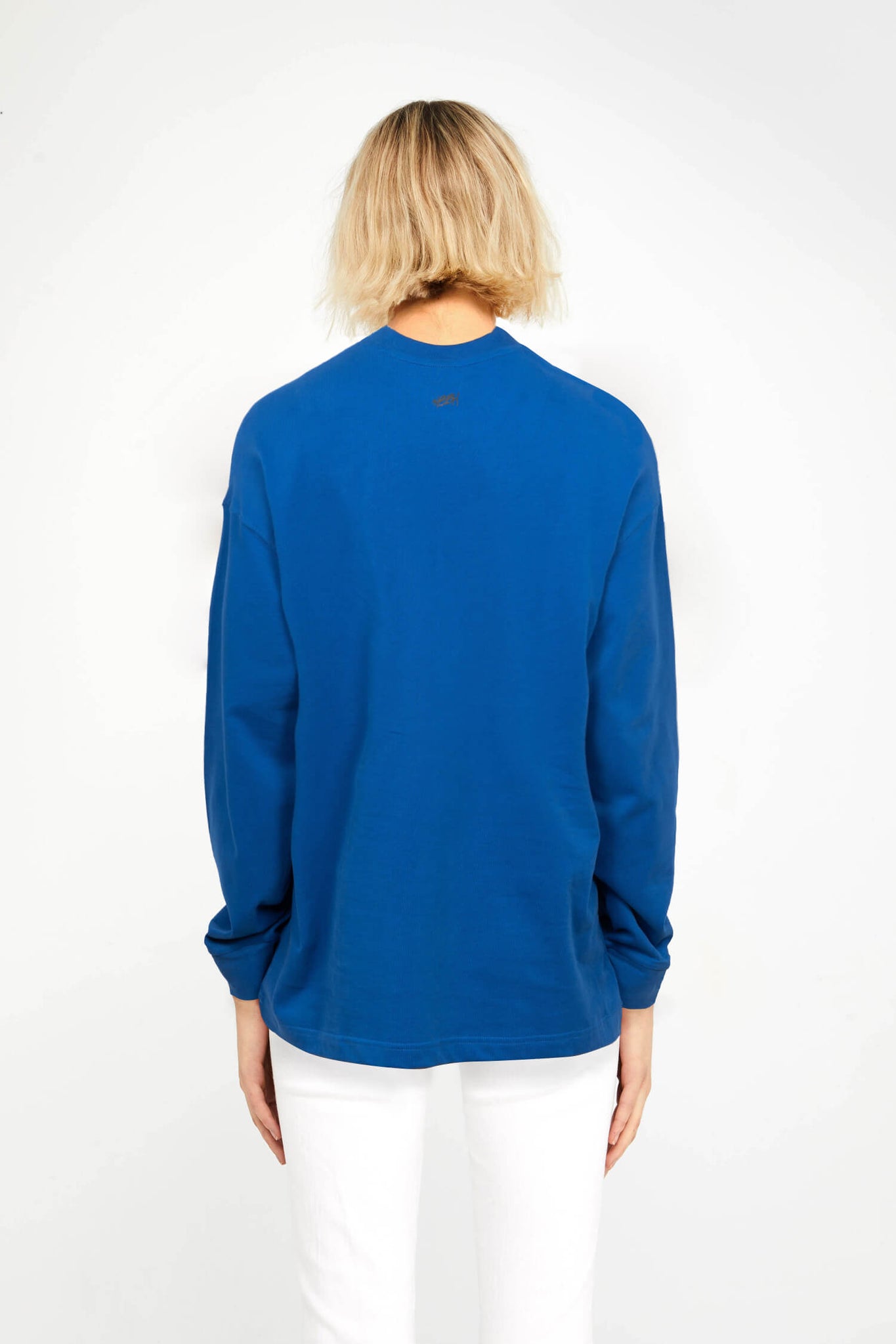 Privé Alliance Women's Tonal Long Sleeve Shirt BLUE