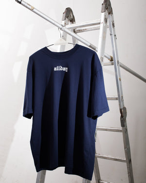 All Day Industries  BLUR T-shirt - DARK BLUE