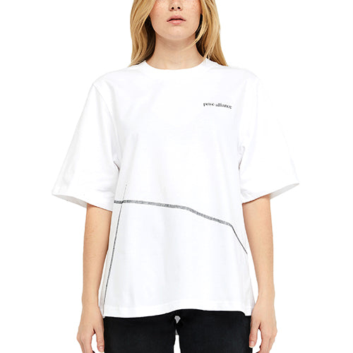 Privé Alliance Women's Crossover T-shirt White